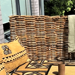 Shadow - Lhegn i rattan flet, 40 x 90 cm