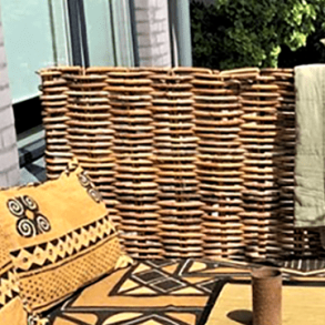 Shadow - Skyddstaket i rottingfltning, 40 x 90 cm