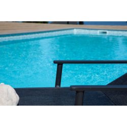 Ajim - Solvogne i sort aluminium og sort stof, 2 stk.