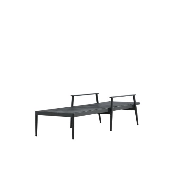 Ajim - Solvogne i sort aluminium og sort stof, 2 stk.