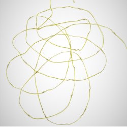 Lyskde i messing, 10 meter lang