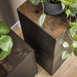 Rustico - Blomstersjle i genbrugstr, hjde 70 cm