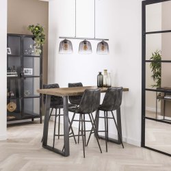 Teton- Barbord i antik patineret hvidt mangotr