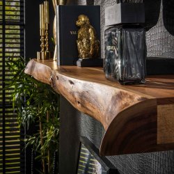 Ute - Vghylde i massiv akacietr, lngde 200 cm.