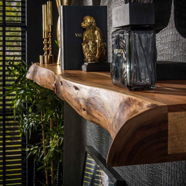 Ute - Vghylde i massiv akacietr, lngde 200 cm.