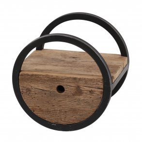 Rustico - Rund væghylde i genbrugstræ, ø 30 cm