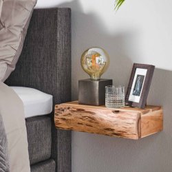 Bali - 2 sengeborde i massiv akacietr, model large