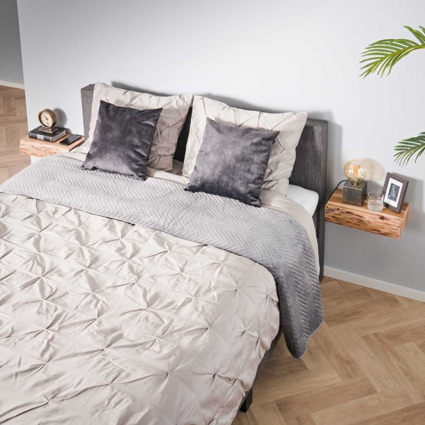 Bali - 2 sengeborde i massiv akacietr, model large