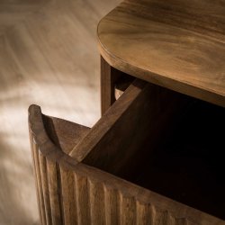 Zanzibar - Sengebord i massiv mangotr, vghngt