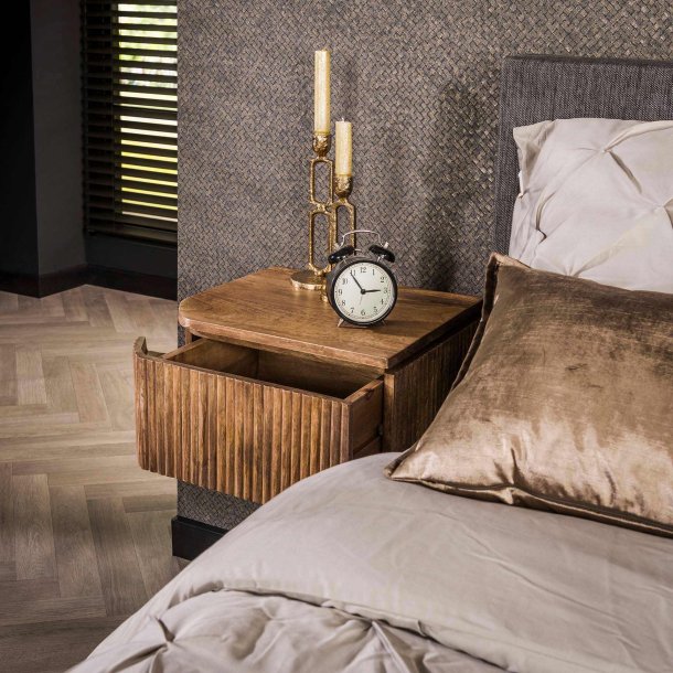 Hoxi - Sengeborde, vghngt i mango tr, 2 stk.