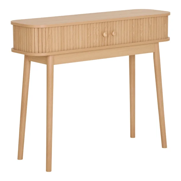 Isak � Konsolbord i ljust tr� med tv� d�rrar.