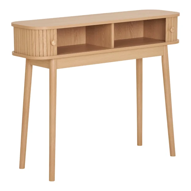 Isak � Konsolbord i ljust tr� med tv� d�rrar.