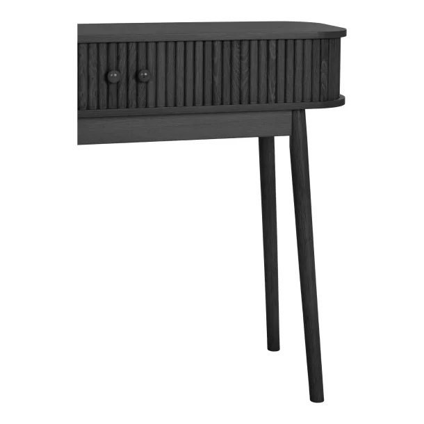 Isak � Konsolbord i svart tr� med tv� d�rrar.