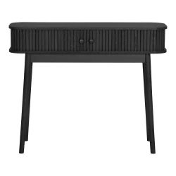 Isak � Konsolbord i svart tr� med tv� d�rrar.