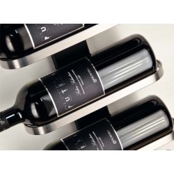 Vino - vinreol til ti flasker i slebet st�l og seks farver
