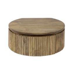 Zanzibar - Sengebord i massiv mangotr, vghngt, bredde 50 cm.