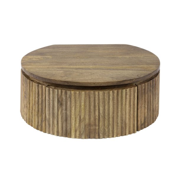 Zanzibar - Sengebord i massiv mangotr, vghngt, bredde 50 cm.