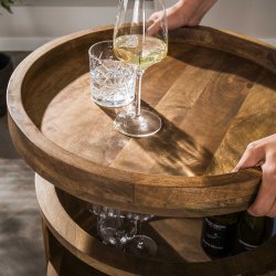 Selva - Barvogn i mangotr med tre hylder