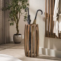 Shiva � Paraplyst�ll i massivt mangotr�, h�jd 60 cm.