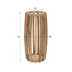 Shiva � Paraplyst�ll i massivt mangotr�, h�jd 60 cm.