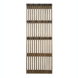 Azur - Knagerkke i massivt sandfarvet mangotr med 14 kroge i patineret metal