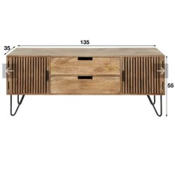  Zanzibar - TV-bord i massivt mangotr