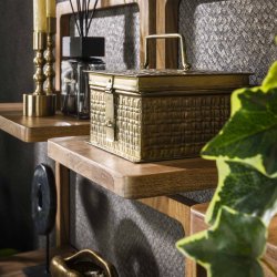 Lugis- 5 Hylder i massiv akacietr