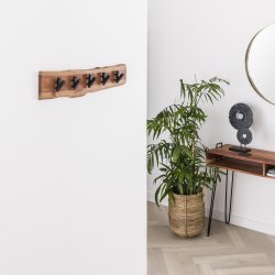 Acara5 - Knagerkke i massivt akacietr med fem knager