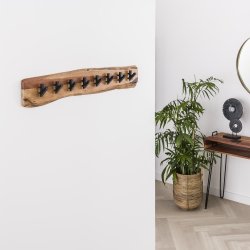 Acara8 - Knagerkke  i massivt akacietr med otte knager