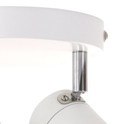 Spot-Up - loftlampe med 2 skrme i metal med to forskellige finish