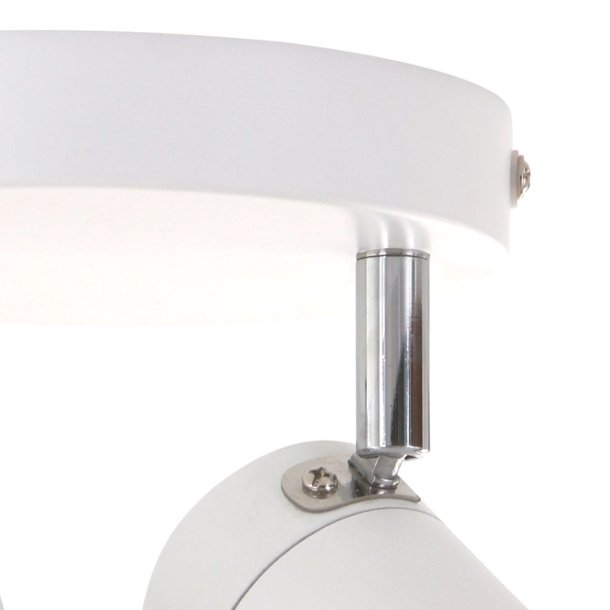 Spot-Up - loftlampe med 2 skrme i metal med to forskellige finish
