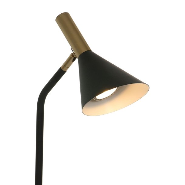 Bush- bordlampe i sort metal