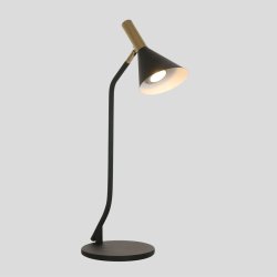 Bush- bordlampe i sort metal