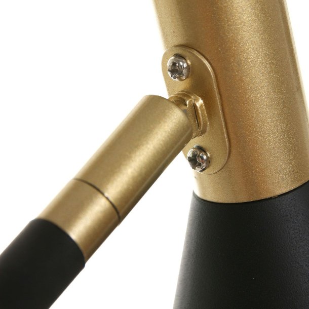 Bush- bordlampe i sort metal