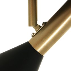 Bush- spot i sort metal med 2 spots