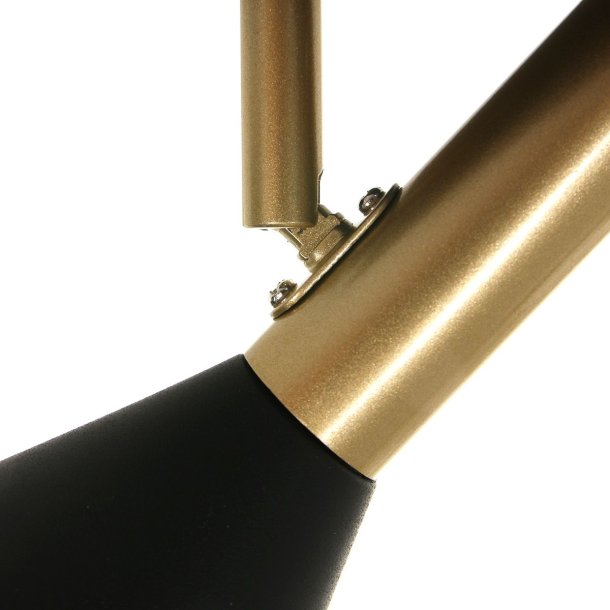 Bush- spot i sort metal med 2 spots