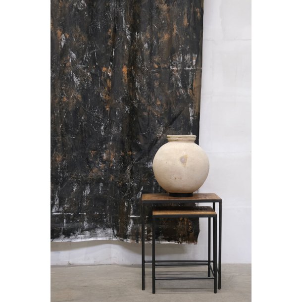 Tian - Indskudsbord i rustikt tr og metal