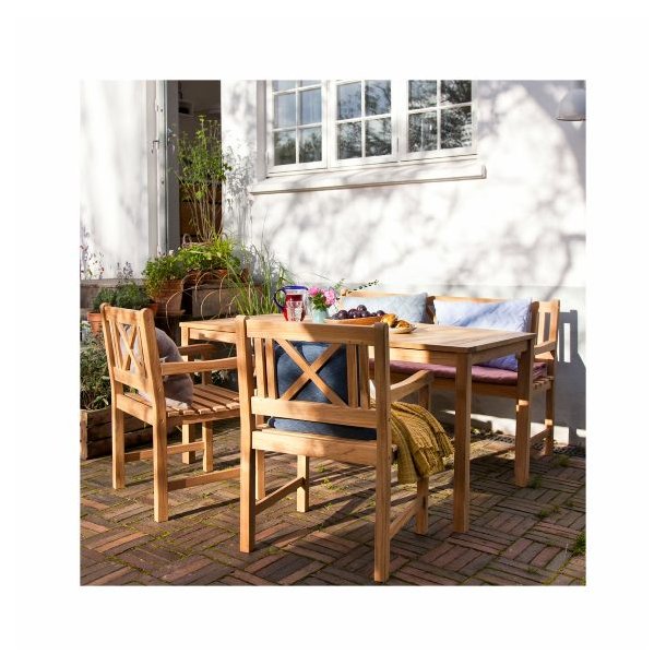 Croix - Havebord i teaktr, 80 x 165 cm.