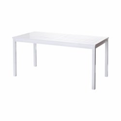 Croix - Havebord i hvid mahogni,  80 x 165 cm.