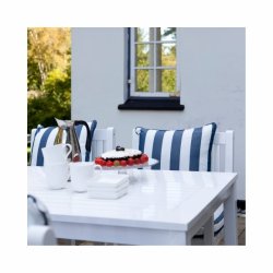 Croix - Havebord i hvid mahogni,  80 x 165 cm.