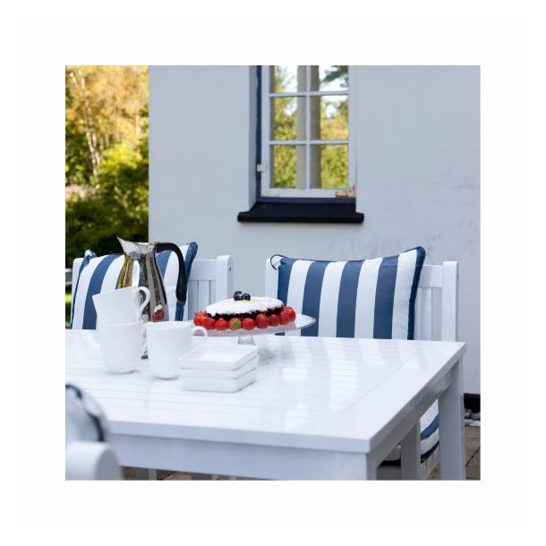 Croix - Havebord i hvid mahogni,  80 x 165 cm.