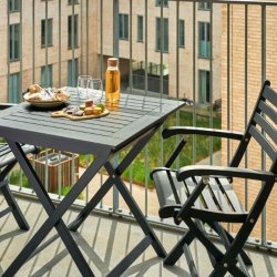 Dales - Spisebord i sort mahogni, foldbar