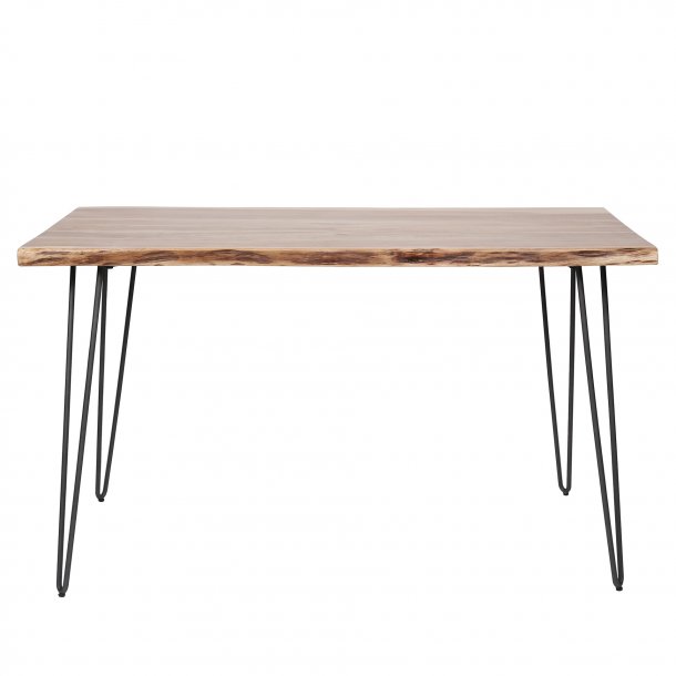 Delaila - Spisebord i massiv akacietr og metal