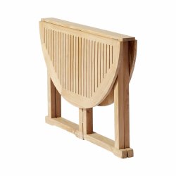 Expa - Spisebord med folde funktion, teak, diameter 110 cm.