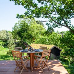 Expa - Spisebord med folde funktion, teak, diameter 110 cm.