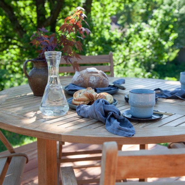 Expa - Spisebord med folde funktion, teak, diameter 110 cm.