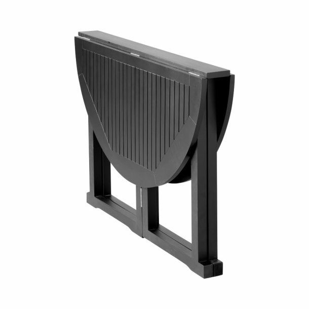 Expa - Spisebord med folde funktion, sort mahogni, diameter 110 cm.