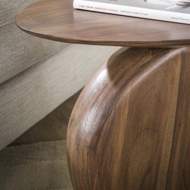 Girona - Sofabord i massiv mrkebrun akacietr, hjde 50 cm.