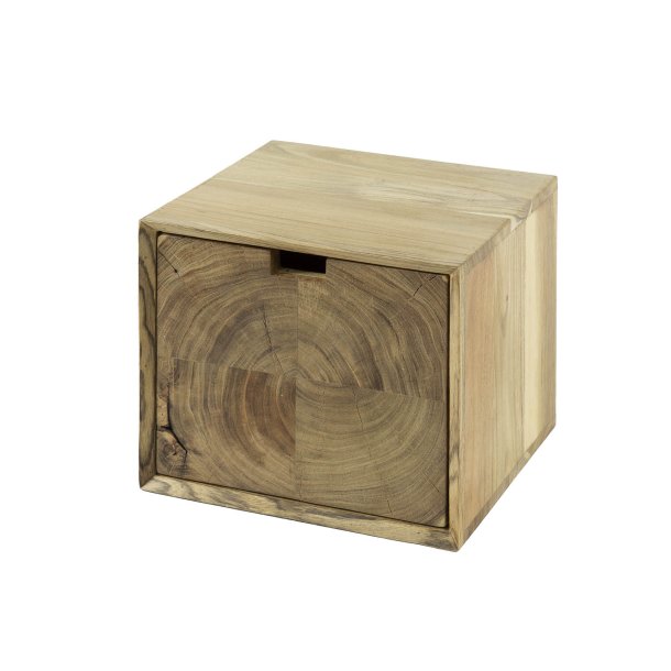 Tribu - Sengebord med skuffe i massivt akacietr