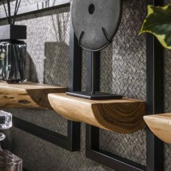 Multos - 5 hylder i massiv akacietr